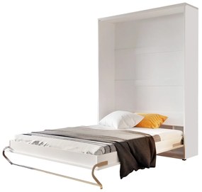 Sklápacia posteľ Concord Pro I, Farby: biely / biely lesk, Rozmer postele: 90x200
