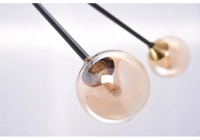 Azzardo AZ4700 - Luster na tyči SOLEN 6xG9/30W/230V čierna/zlatá