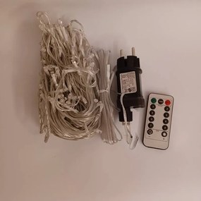 DECOLED Svetelná reťaz LED ELSLN, 20 m, 100 teplých bielych LED diód, priehľadný kábel