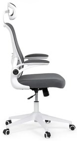 Autronic BONTEC Kancelárska stolička, hojdací mechanizmus, šedá sieťovina, KA-Q843 GREY Farba: Šedá