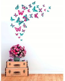 Dekoračná nálepka na stenu motýle