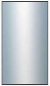 DANTIK - Zrkadlo v rámu, rozmer s rámom 50x90 cm z lišty Hliník čierna (7022021)