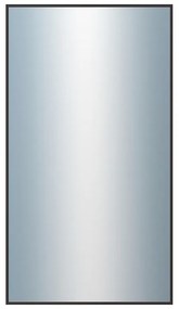 DANTIK - Zrkadlo v rámu, rozmer s rámom 50x90 cm z lišty Hliník čierna (7022021)
