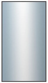 DANTIK - Zrkadlo v rámu, rozmer s rámom 50x90 cm z lišty Hliník čierna (7022021)