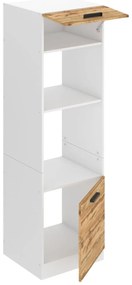 Vysoká kuchynská skrinka Belini Premium Full Version pre vstavanú rúru 60 cm dub wotan