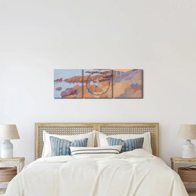 Obraz - Henri Edmond Cross, Calanque des Antibois, reprodukcia (s hodinami) (90x30 cm)