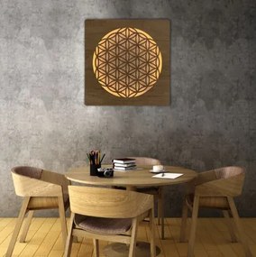 Obraz Kvet života s led podsvietením