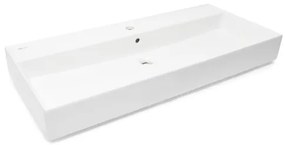Umývadlo SAT Infinitio 100,4x46,5 cm  s otvorom uprostred SATINF10046