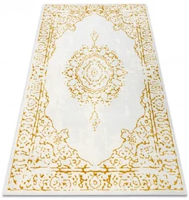 Koberec CORE 6268 Ramka, ornament - slonia kosť / zlatý
