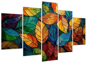 Obraz - Mozaika z listov (150x105 cm)