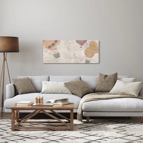 Obraz - Balóny nad mestom, teplé tóny (120x50 cm)