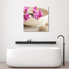 Gario Obraz na plátne Ružové orchidey v miske Rozmery: 40 x 40 cm