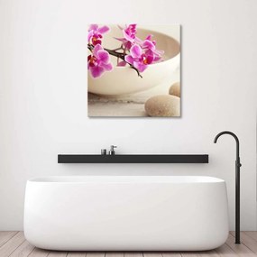 Gario Obraz na plátne Ružové orchidey v miske Rozmery: 50 x 50 cm
