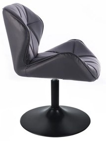 LuxuryForm DESIGN Stolička MILANO na čiernom tanieri - čierna