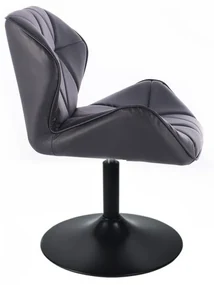 LuxuryForm DESIGN Stolička MILANO na čiernom tanieri - čierna