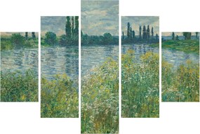 Obraz - Claude Monet, Banks of the Seine, reprodukcia (150x105 cm)
