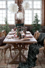 Zelený vianočný stromček so stuhou a mašľami Noël Tree z polyresinu – Ø15*40 cm