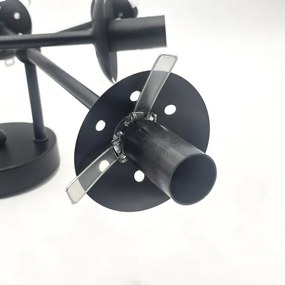 Brilagi - Prisadený luster MALIVA 6xE14/15W/230V čierna/dymová