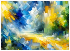 Obraz - Abstraktný slnečný deň (70x50 cm)
