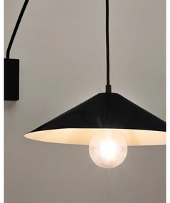 Čierne nástenné svietidlo ø 35 cm Kally – Kave Home