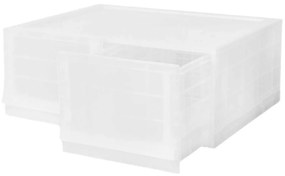 Modulárny úložný box Wave twin Mist bez koliesok 54,6 x 43,4 x 22 cm, široký - 2 zásuvky