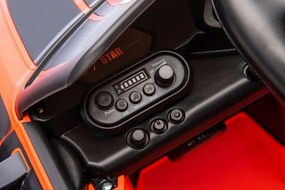 LEAN CARS Elektrické autíčko Mercedes AMG GT3, oranžové