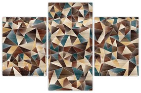 Obraz z trojuholníkov (90x60 cm)
