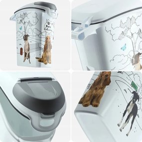 CURVER 2. akosť - Kontajner a úložný box na granule pre psov, 23l/10kg DOG