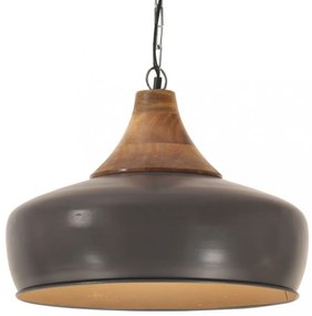 Závesná lampa sivá / mangovníkové drevo Dekorhome 45 cm