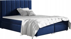Kontinentálna čalúnená posteľ matrac Bonell Brandi 160x200, modrá
