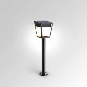 Philips Nissa UltraEfficient Solar LED stĺpik,senzor, čierny, 1,8 W, 250/25 lm, 3000 K