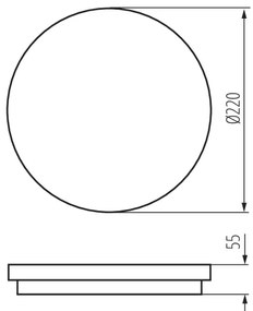 Kanlux 32948 - LED Vonkajšie svietidlo so senzorom BENO LED/18W/230V 4000K IP54