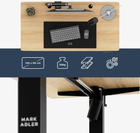 Elektrický výškovo nastaviteľný stôl Mark Adler Leader 6.9 Dub Craft / čierny