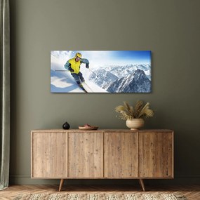 Obraz - Lyžiar (120x50 cm)