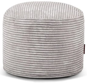 Svetlosivý menčestrový sedací vak Mini – SLOWDOWN