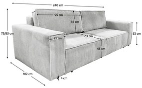 Rozkladacia pohovka HARPERA BIG SOFA Tempo Kondela