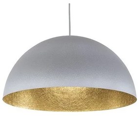 SIGMA Industriálne závesné osvetlenie SFERA, 1xE27, 60W, 70cm, okrúhle, šedé, zlaté