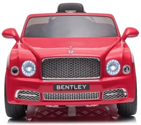 LEAN CARS Elektrická autíčko  Bentley Mulsanne - červené - 2x45W- BATÉRIA - 12V7Ah - 2024