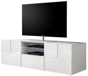 Televízny stolík SERIAN biely