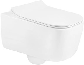 Závěsný WC set MEXEN STELLA 35 cm s prkénkem SLIM GRED bílý