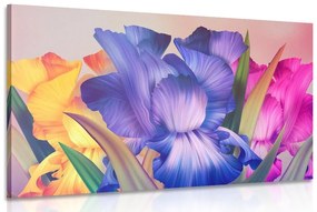 Obraz kvetinová fantázia - 120x80