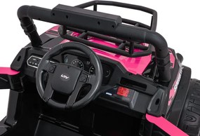 Elektrické terénne autíčko UTV LIFT ružové