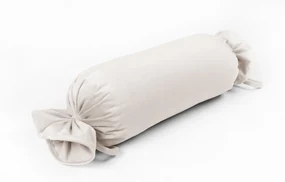 Biante Zamatový vankúš valec bonbon Velvet Prémium SVP-024 Krémovo biely 15x80 cm