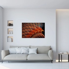Obraz - Abstraktná imitácia peria (90x60 cm)