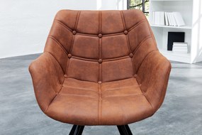 Stolička Dutch Courturier starožitná hnedá