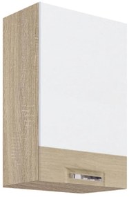 Kuchynská skrinka Premio 31G biely lesk/sonoma