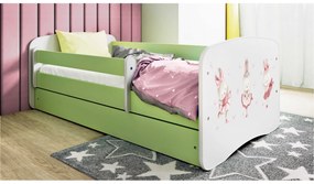Dětská postel Babydreams králíčci zelená