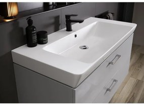 Cersanit S801-338-DSM - Závesná kúpeľňová skrinka s umývadlom LARA 80 cm biela