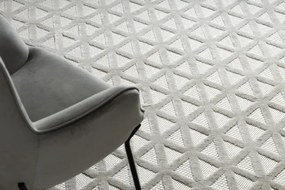 Koberec šnúrkový SANTO SIZAL 58500 Trojuholníky, geometrický béžový
