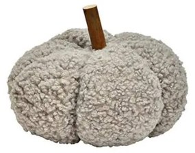 Dekoračná teddy tekvica, sivá, 23 cm